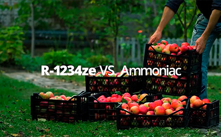 Estudio de rendimiento de enfriadoras R-1234ze versus amoniaco