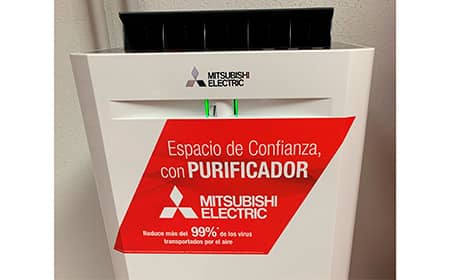 Mitsubishi Electric dona Purificadores de Aire al Intercambiador de Plaza de Castilla (Madrid) para la campaña de realización de test 