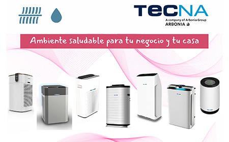 Tecna amplía su gama de purificadores con filtración HEPA