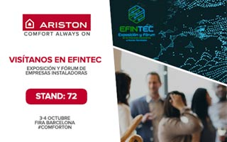 Ariston en el stand 72 del foro Efintec