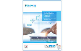 Tarifa Catálogo Daikin 2018 calefacción y refrigeración