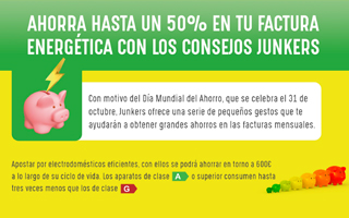 Ahorra hasta un 50% en tu factura energética con los consejos de Junkers