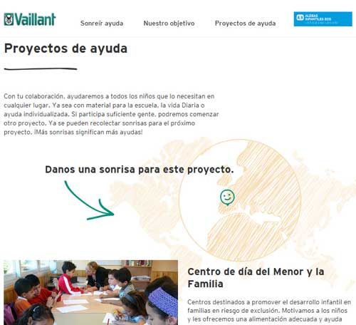 WEb mejor con una sonrisa Vaillant