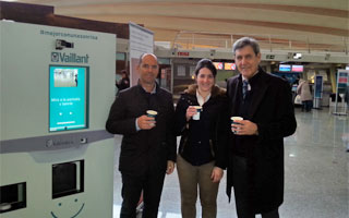 Máquina de café con detector de sonrisas Vaillant