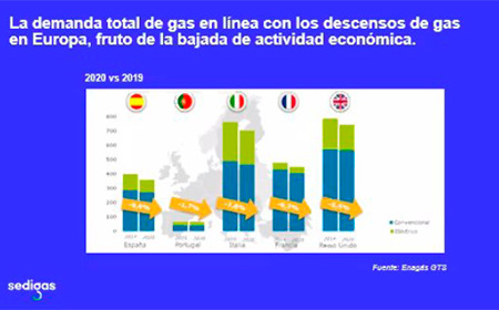 SEDIGAS ha presentado el balance gasista dentro del Balance Energético 2020 y Perspectivas para 2021