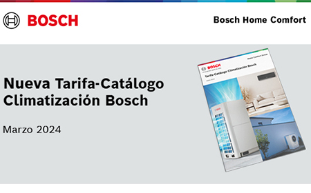 Bosch Tarifa Catalogo Climatizacion