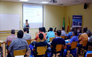 Profesionales de la instalación en la jornada técnica ofrecida por Buderus en Almería