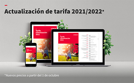 Variación en la tarifa de precios de  venta recomendados 2021/2022