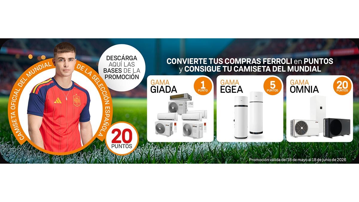 Promoción Ferroli instaladores camiseta Selección Española Mundial 2026