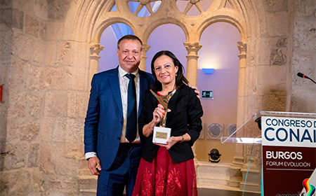 CONAIF ha valorado a la hora de conceder su máximo galardón la especial dedicación de la premiada a la mejora del sector de la climatización 