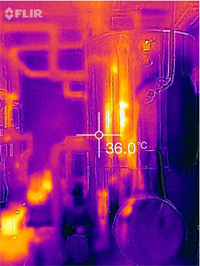 Termografía de los acumuladores Inerox