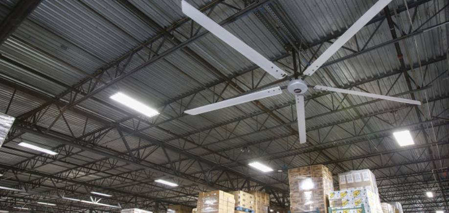 Sistemas de climatización industrial con ventiladorse HVLS