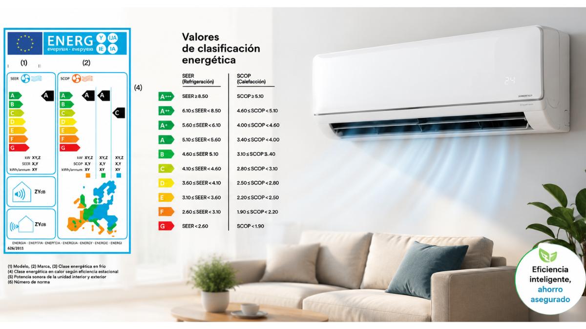 etiqueta energetica aire acondicionado
