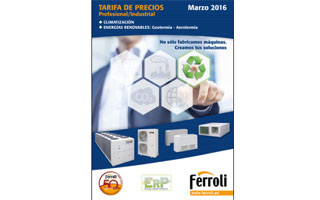 Tarifa Ferroli 2016 aire acondicionado