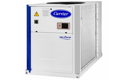 La gama Carrier de enfriadoras scrol AquaSnap® está ya disponible con refrigerante R-32