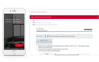 Hitachi aplicación Hi Kumo Pro para gestión remota de bombas de calor