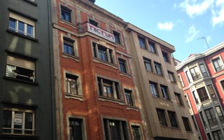 Edificio rehabilitado en Gijón