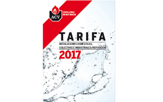 Tarifa ACV Calefacción y agua caliente 2017