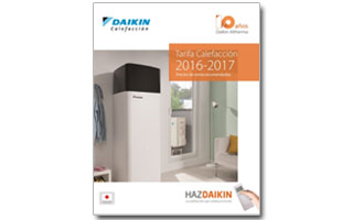 Tarifa calefacción Daikin 2016 2017