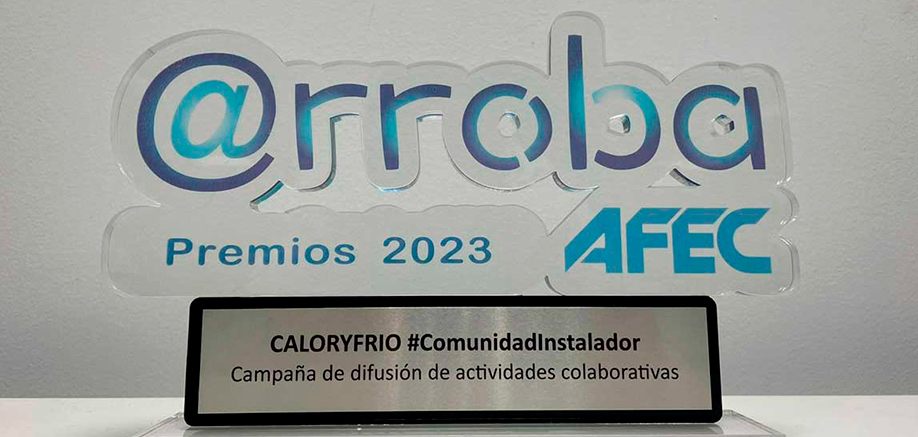 La campaña #ComunidadInstalador® recibe el Premio @rroba de AFEC