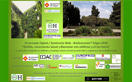 Seminario Web - BioEconomic® Sitges 2020 “Biofilia, conectando Salud y Bienestar con edificios y el territorio”. 