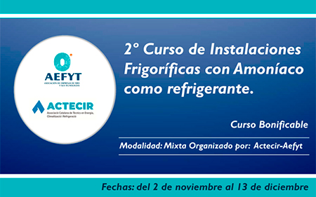 Curso de Instalaciones Frigoríficas con Amoníaco como refrigerante