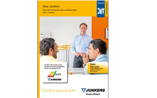 Cartel del Aula de formación de profesionales Junkers