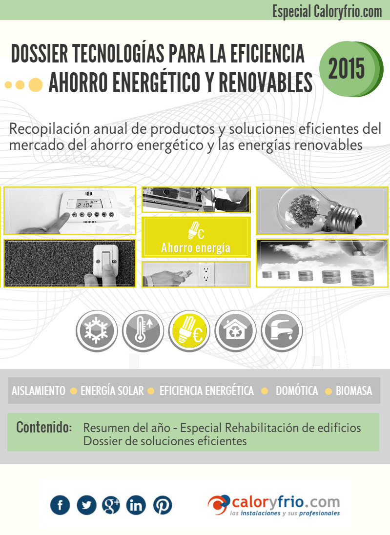 Portada dossier especial ahorro energético y renovables 2015