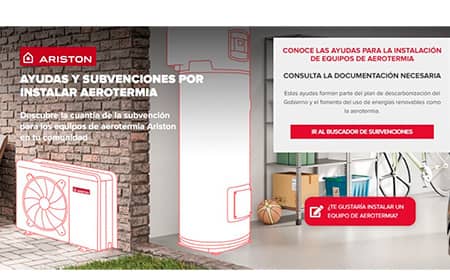 Ariston ofrece equipos de aerotermia preparados para poder aprovechar los excedentes generados por las placas fotovoltaicas en lugar de la electricidad