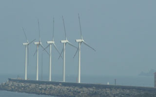 Energía eólica en el puerto de Bilbao