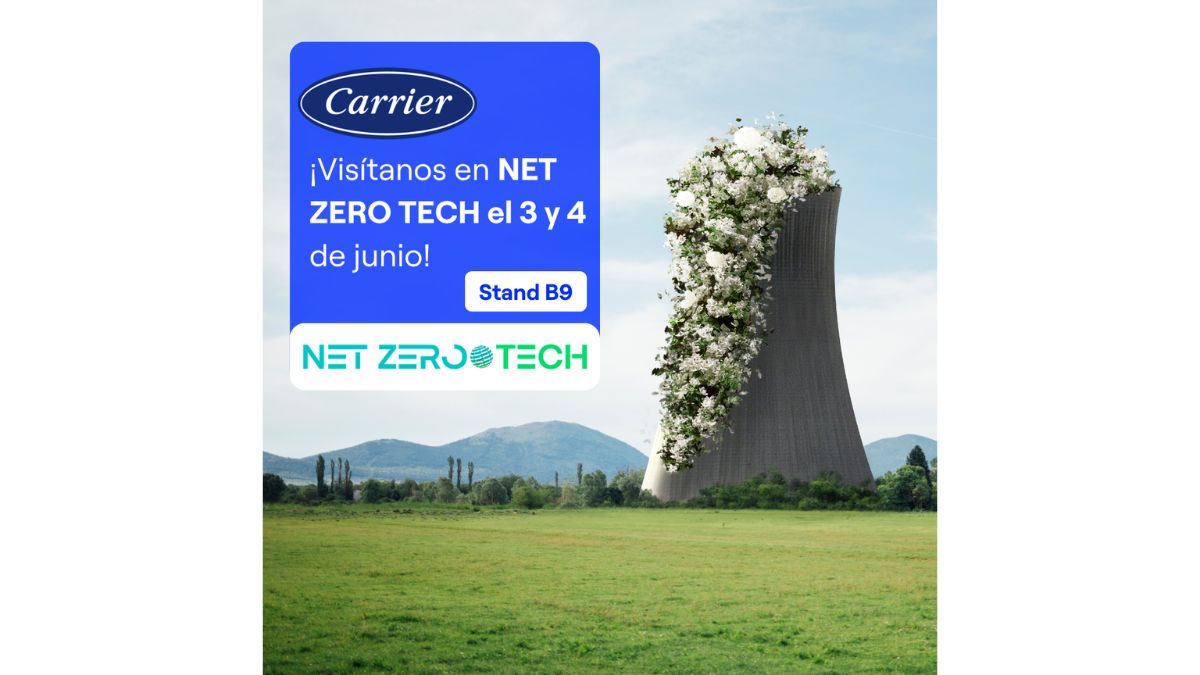 Carrier Net Zero Tech 2026 Barcelona HVAC bombas calor descarbonización enfriadoras
