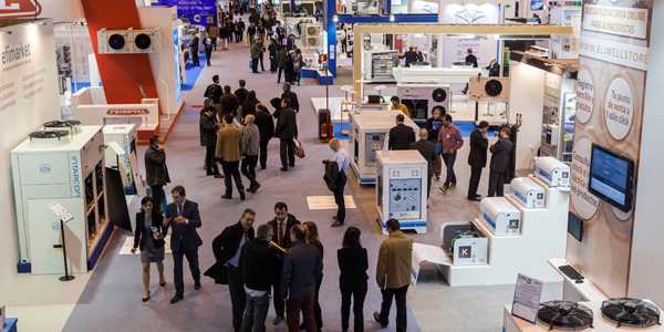 Ambiente de la Feria Climatización y Refrigeración en IFEMA