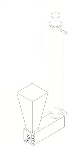 Esquema de estufa de biomasa