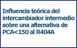 Ponencia en Tecnofrio sobre intercambiador intermedio sobre una alternativa de PCA<150 al R404A