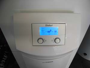 vaillant bomba de calor display