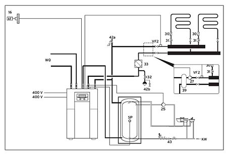 vaillant bomba de calor esquema hidraúlico