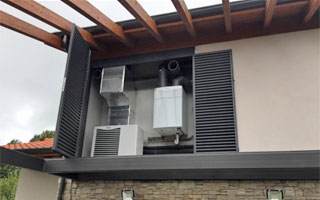 Sistema aerotérmico instalado en la primera casa Passivhaus de Gijón