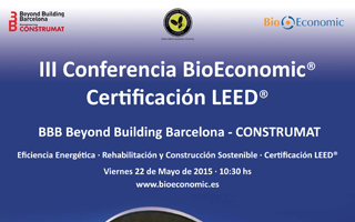 Cartel-conferencia-Bioeconomic-certificación-Leed-Construmat