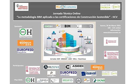 Jornada Técnica Digital ”BIM clave en certificaciones de Construcción Sostenible y Saludable“