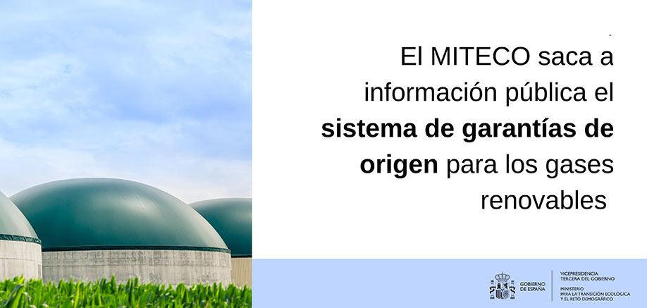 El futuro real decreto creará un Censo de Instalaciones de Producción de gas procedente de fuentes renovables 