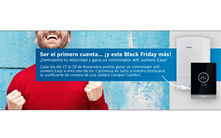 Promoción de Junkers Ser el primero cuenta y este Black Friday más