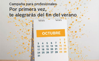 Campaña de Junkers para profesionales en octubre: Por primera vez, te alegrarás del fin del verano