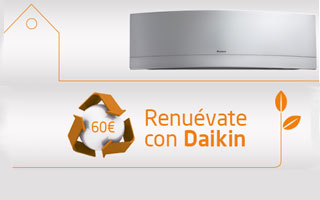 Promoción renuévate con Daikin bomba de calor