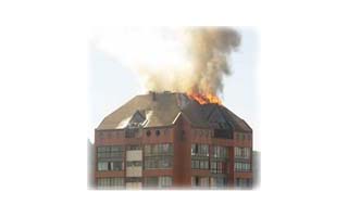 Incendio en un edificio