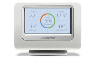 Sistema para regulación de temperatura de la calefacción Evohome de Honeywell