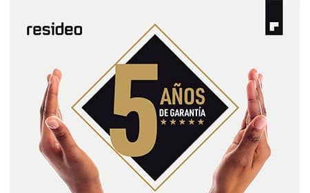 La garantía de cinco años se ofrece exclusivamente a los socios comerciales directos de distribución de Resideo en más de 2000 productos 