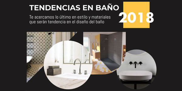 Tendencias en baño 2018