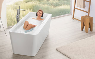 Bañera ultra fina Squaro Edge 12 de Villeroy & Boch