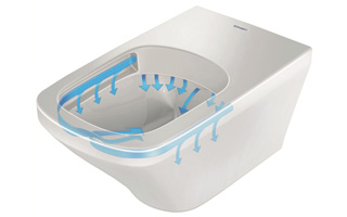 inodoro con sistema de limpieza Duravit