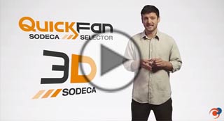 Diseños de ventilación de Sodeca en 3D e informes personalizados con 3D y QuickFan Selector